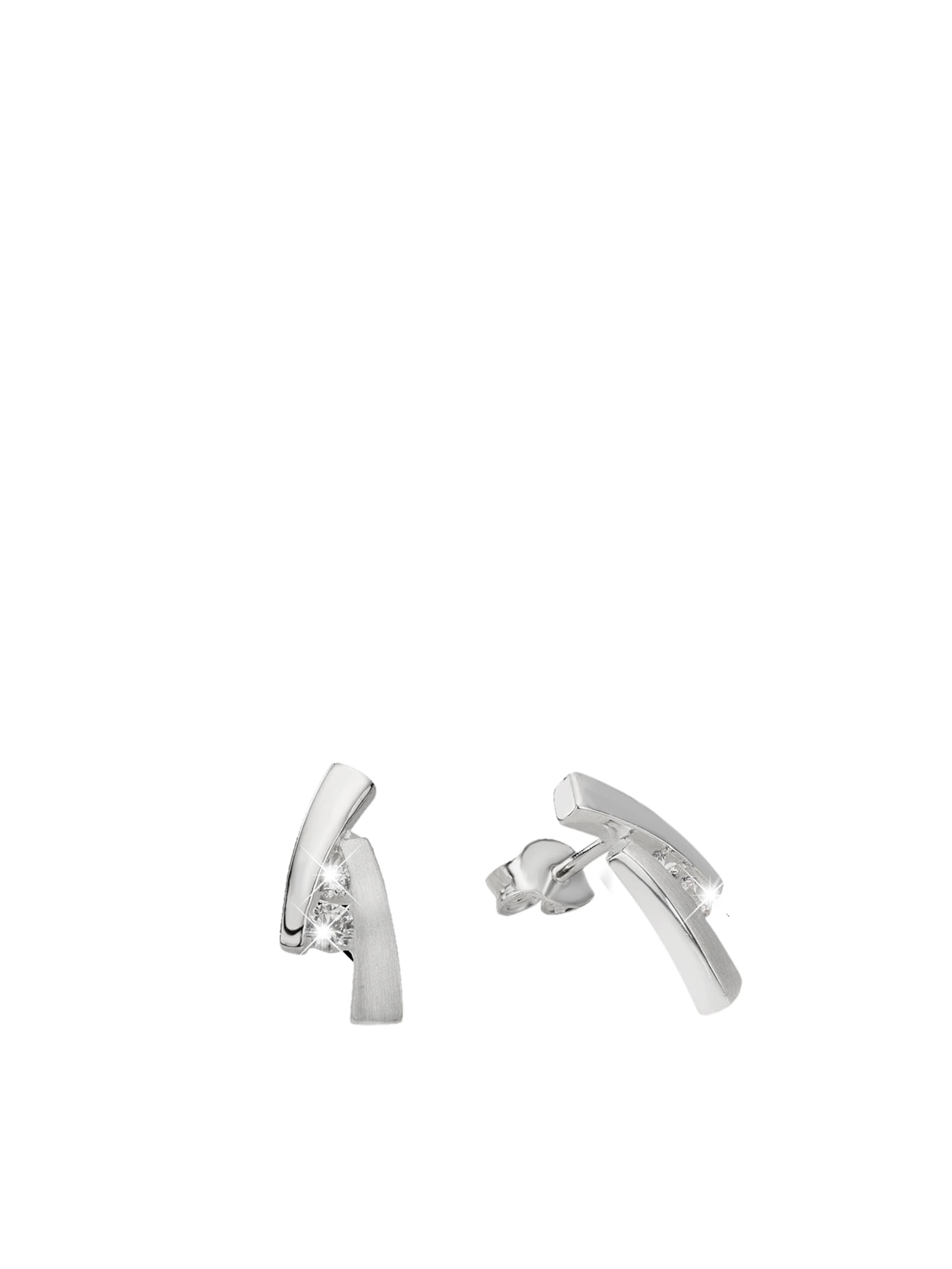 Lucardi Ohrringe in Silber: Vorderseite