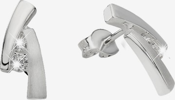 Lucardi Earrings in Silver: front