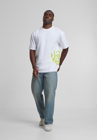 Karl Kani Μπλουζάκι 'Woven Signature' σε λευκό