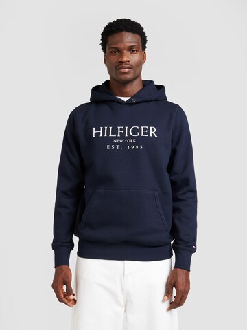 TOMMY HILFIGER Суичър в синьо: отпред