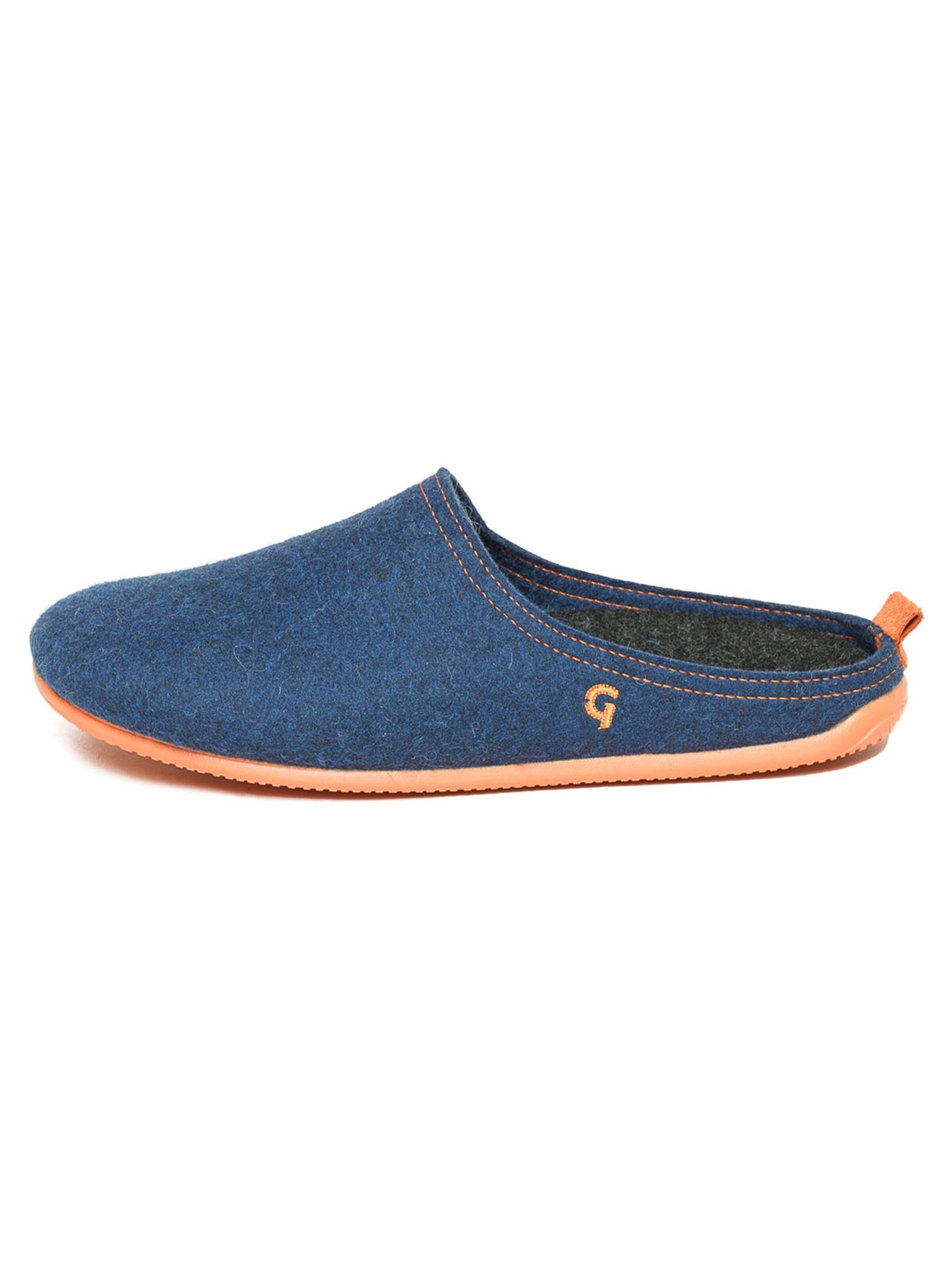 Gottstein Muiltjes 'Wool Slide-In' in Blauw: voorkant