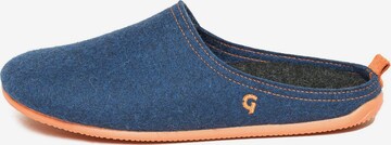 Gottstein Mules 'Wool Slide-In' in Blue: front