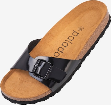 Palado Mules 'Malta' in Black: front