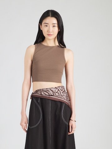 ABOUT YOU Top 'Dinah' in Beige: front