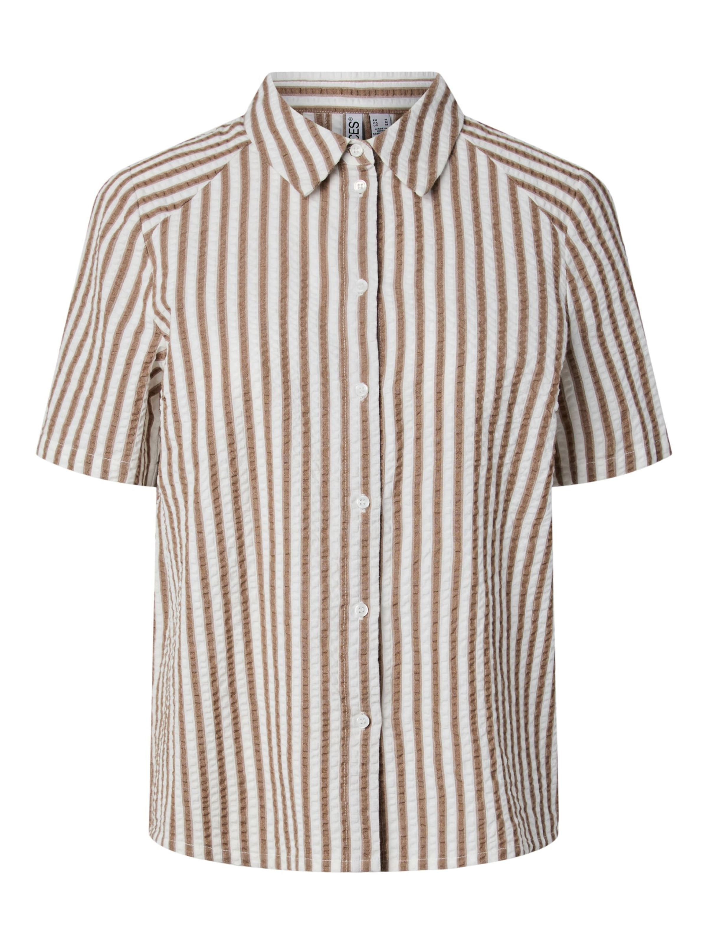 Chemisier 'PCSTINNA' PIECES en marron : devant