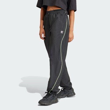 ADIDAS ORIGINALS Loose fit Trousers 'Loose Parachute' in Black: front