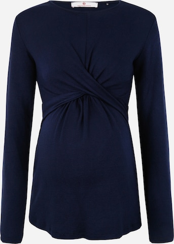 BELLYBUTTON Shirt 'Langarmshirt' in Blau: Vorderseite