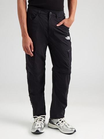 THE NORTH FACE - Tapered Pantalón de montaña 'EXPLORATION' en negro: frente