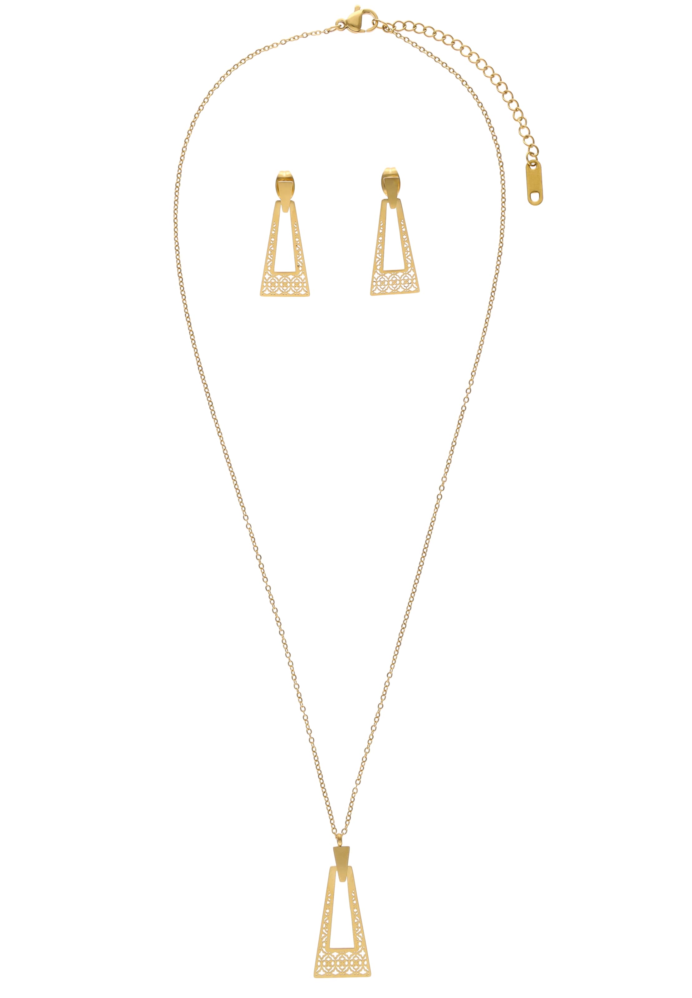 usha FESTIVAL - Conjunto de joyería en oro: frente