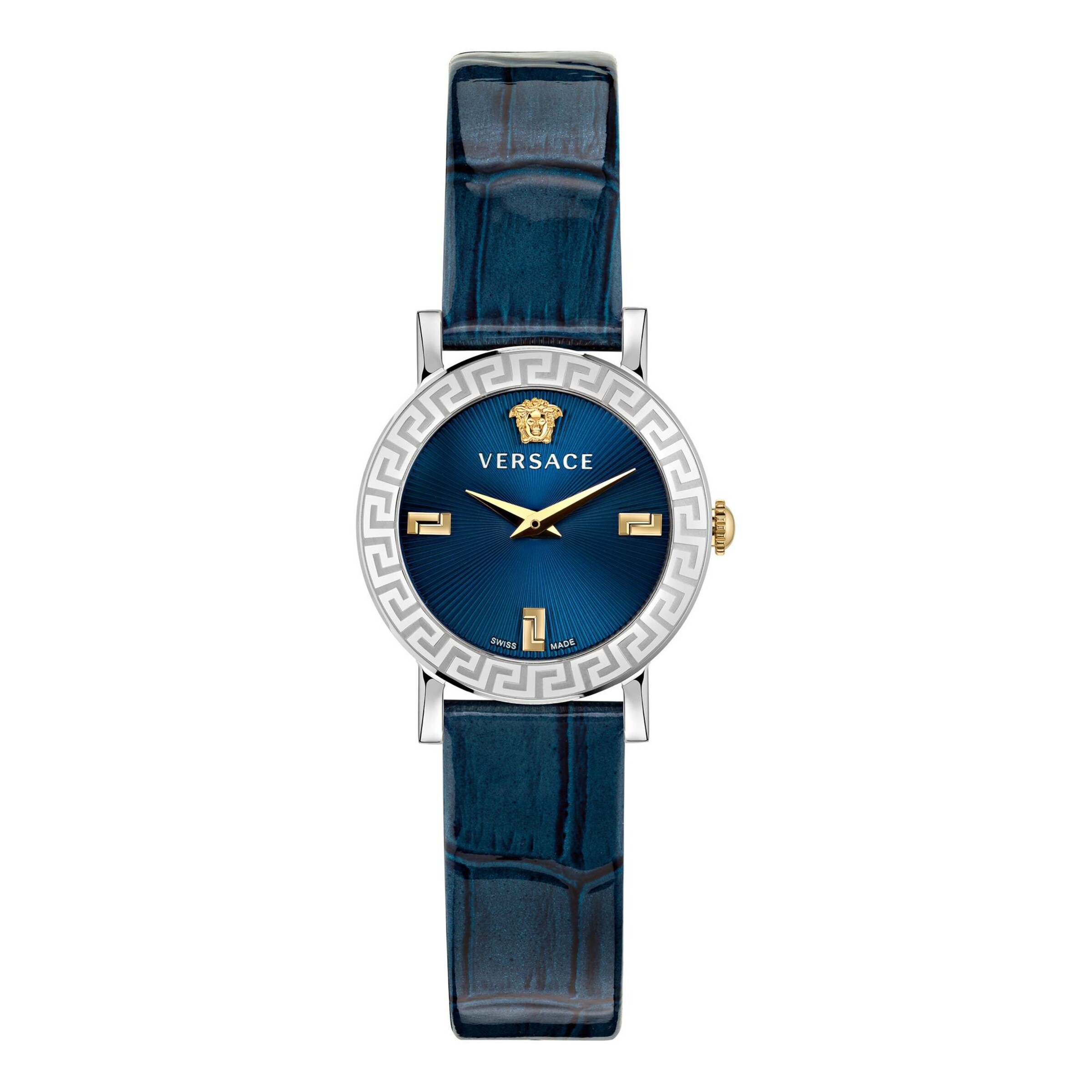 VERSACE Analoog horloge 'Petit' in de kleur Blauw / Zilver, Productweergave