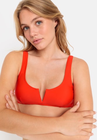 LSCN by LASCANA Bygelfri Bikiniöverdel i orange: framsida