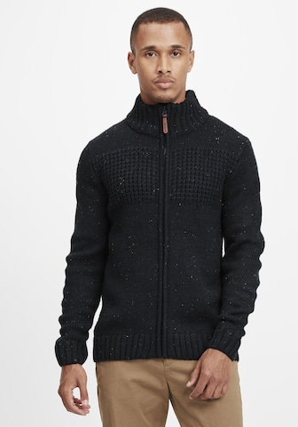 INDICODE JEANS Cardigan 'Bergen' in Schwarz: predná strana