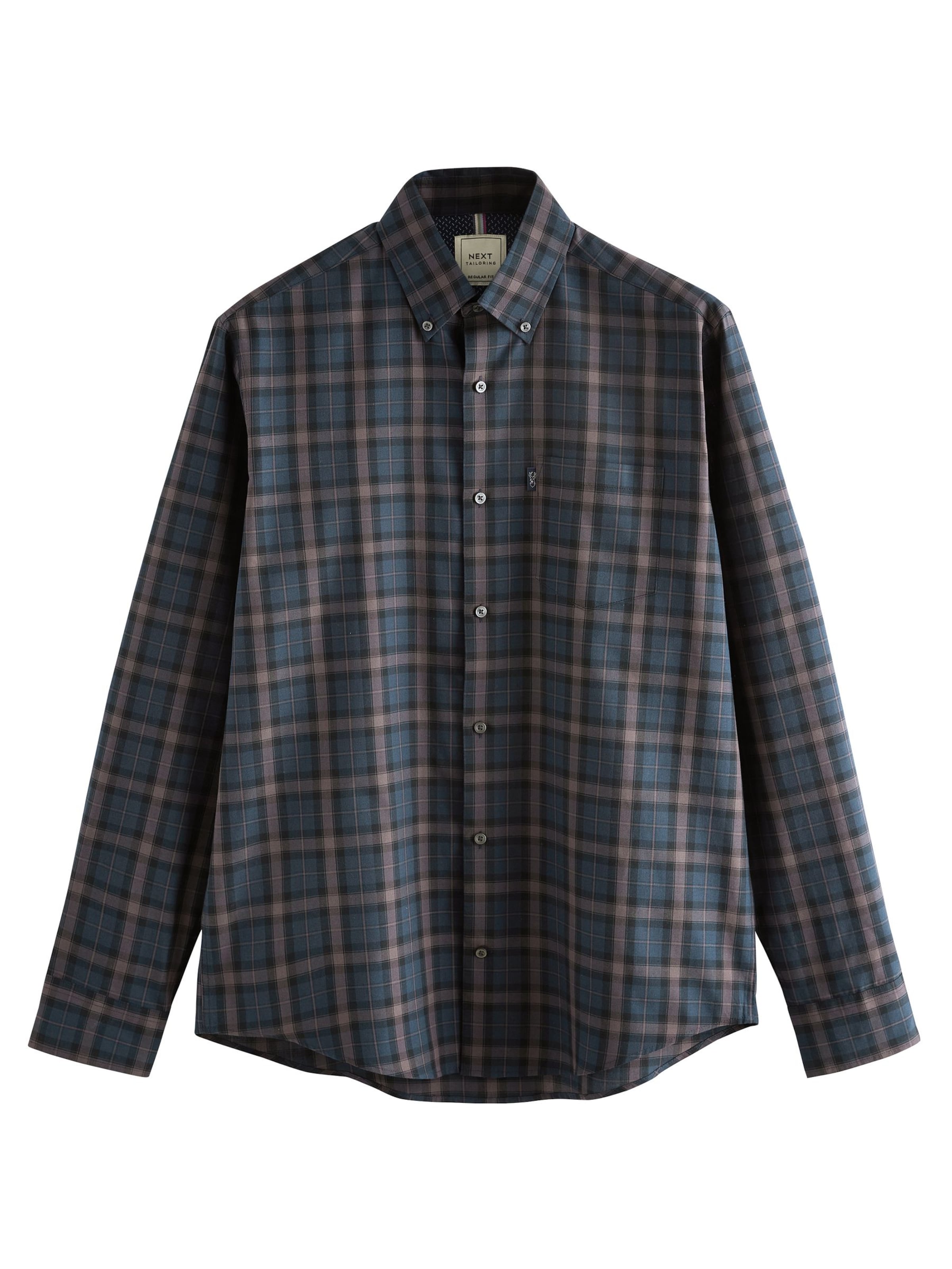 Next Средняя посадка Рубашка в Синий: спереди