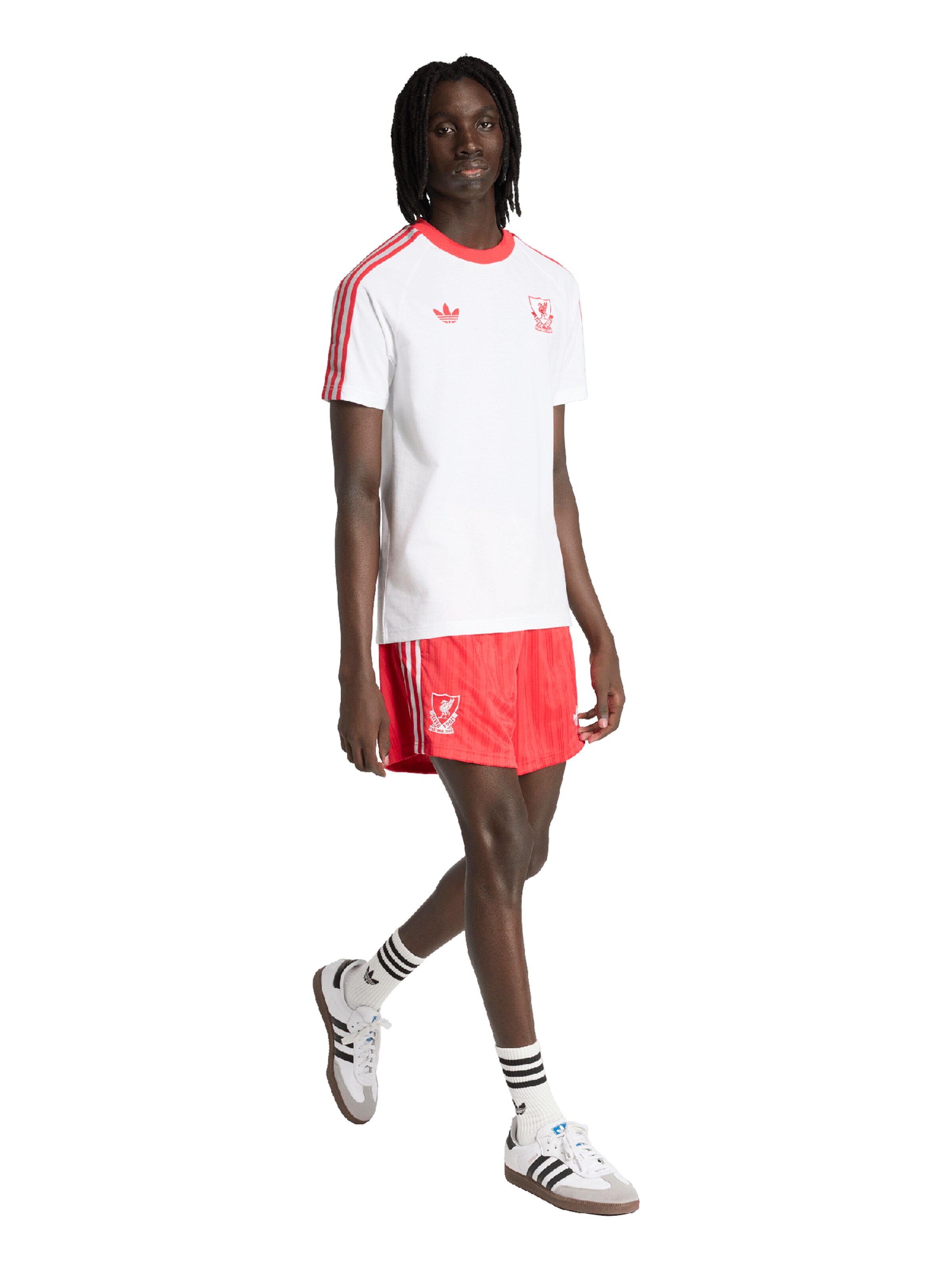 raudona ADIDAS PERFORMANCE Laisvas Sportinės kelnės 'LFC'