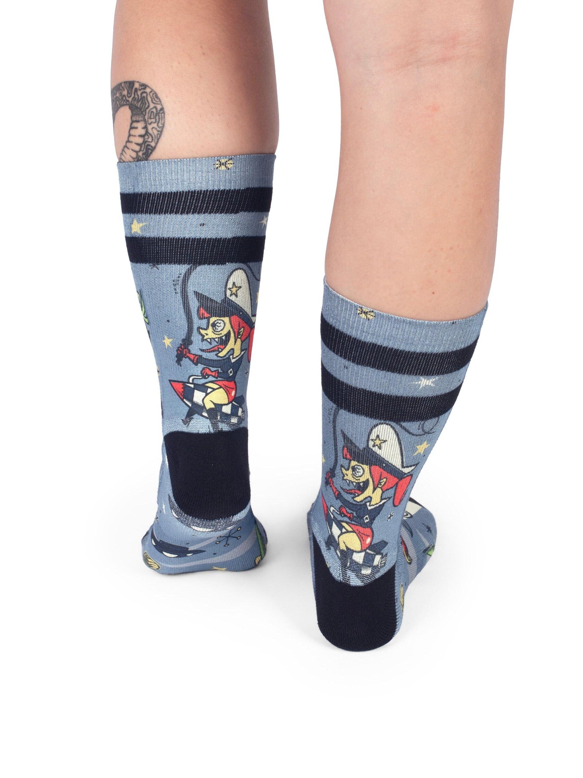 American Socks - Calcetines 'Alien Snatch' en azul