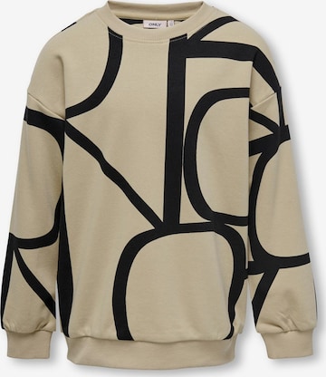 KIDS ONLY Sweatshirt in Beige: voorkant