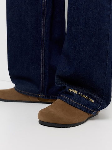 Pull&Bear Baggy Jeans 'PACIFIC LOVE' in Blue
