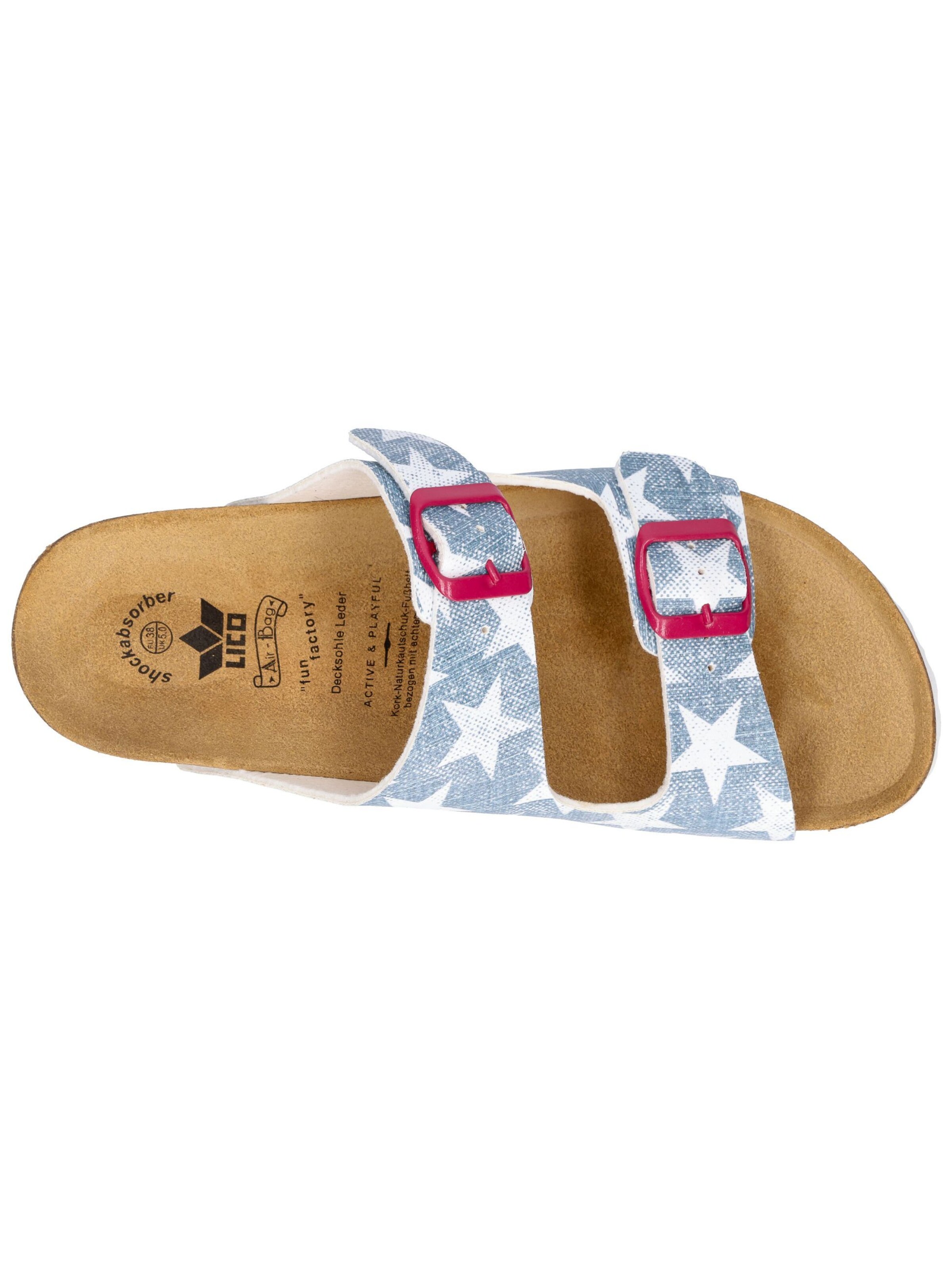 LICO Pantolette 'Bioline Platino' in Blau