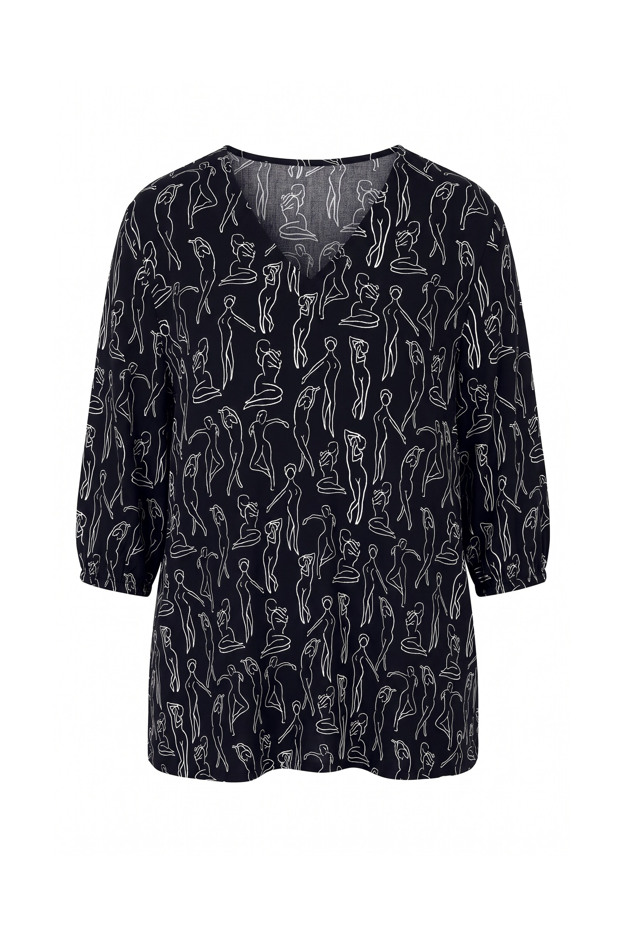 Ulla Popken Blouse in Black: front