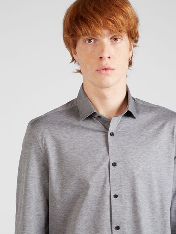 OLYMP Regular fit Button Up Shirt '24/7 - Level 5' in Grey