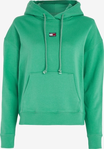 Sweat-shirt Tommy Jeans en vert : devant