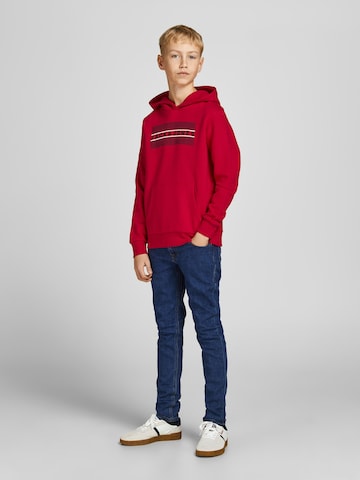 Jack & Jones Junior Klasický střih Mikina – červená