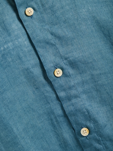 Funky Buddha Regular fit Overhemd in Blauw