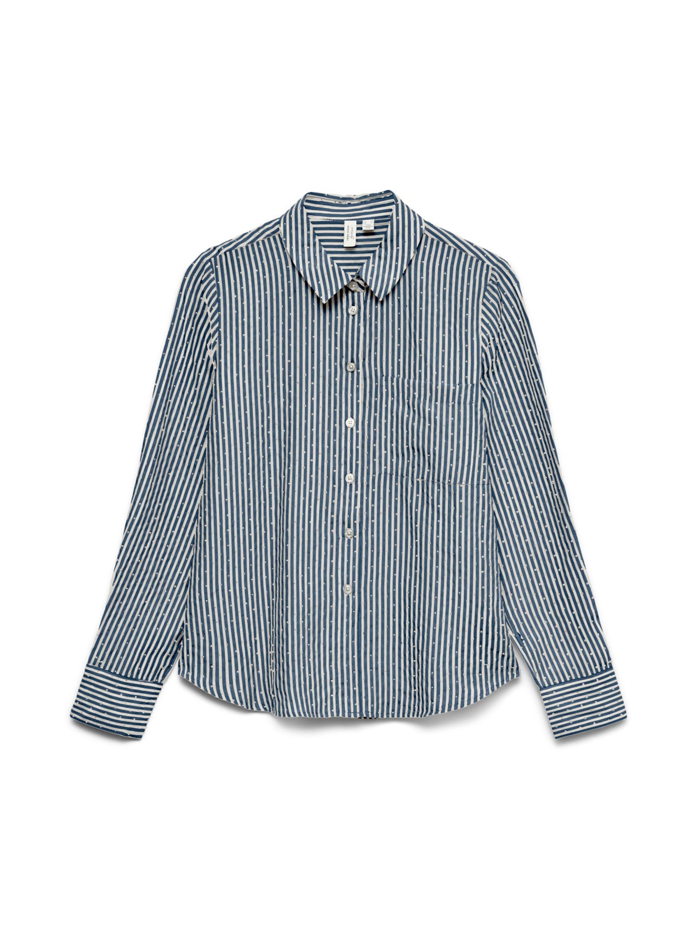VERO MODA Bluse 'Camicia'‌‌‌‌‌‌‌‌ in Blau: Vorderseite