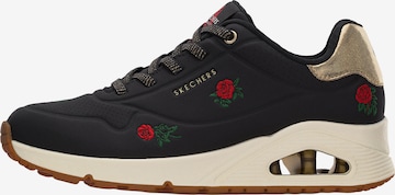 SKECHERSNiske tenisice 'UNO - CHAMPAGNE & ROSES' - crna boja: prednji dio