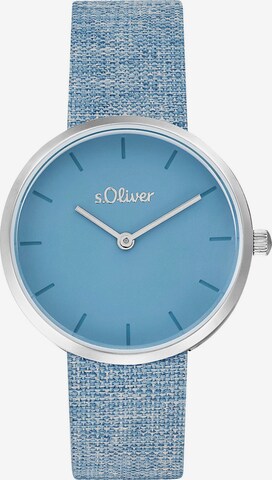 s.Oliver Analog Watch in Blue: front