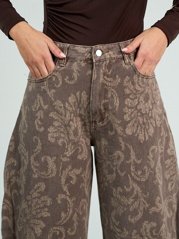 FYS - Barrel Pantalón 'Baroque' en beige