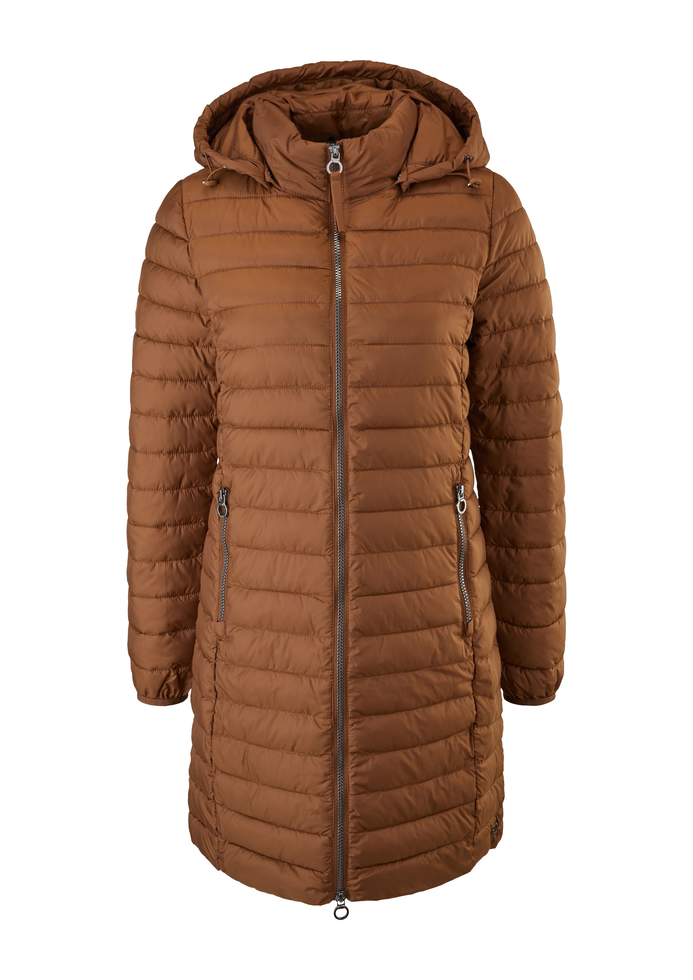 s.Oliver Tussenmantel in Bruin: voorkant