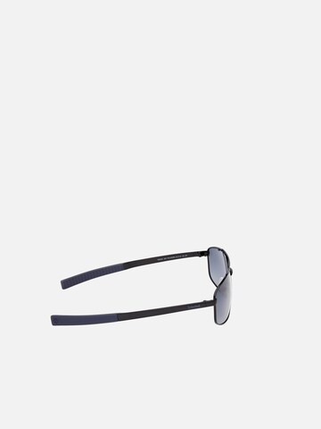TIMBERLAND Zonnebril 'Timberland TB00061 Shiny pale gold 62/16/140 MAN Sunglasses' in Zwart