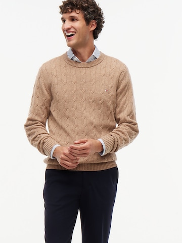 TOMMY HILFIGER Pullover in Braun