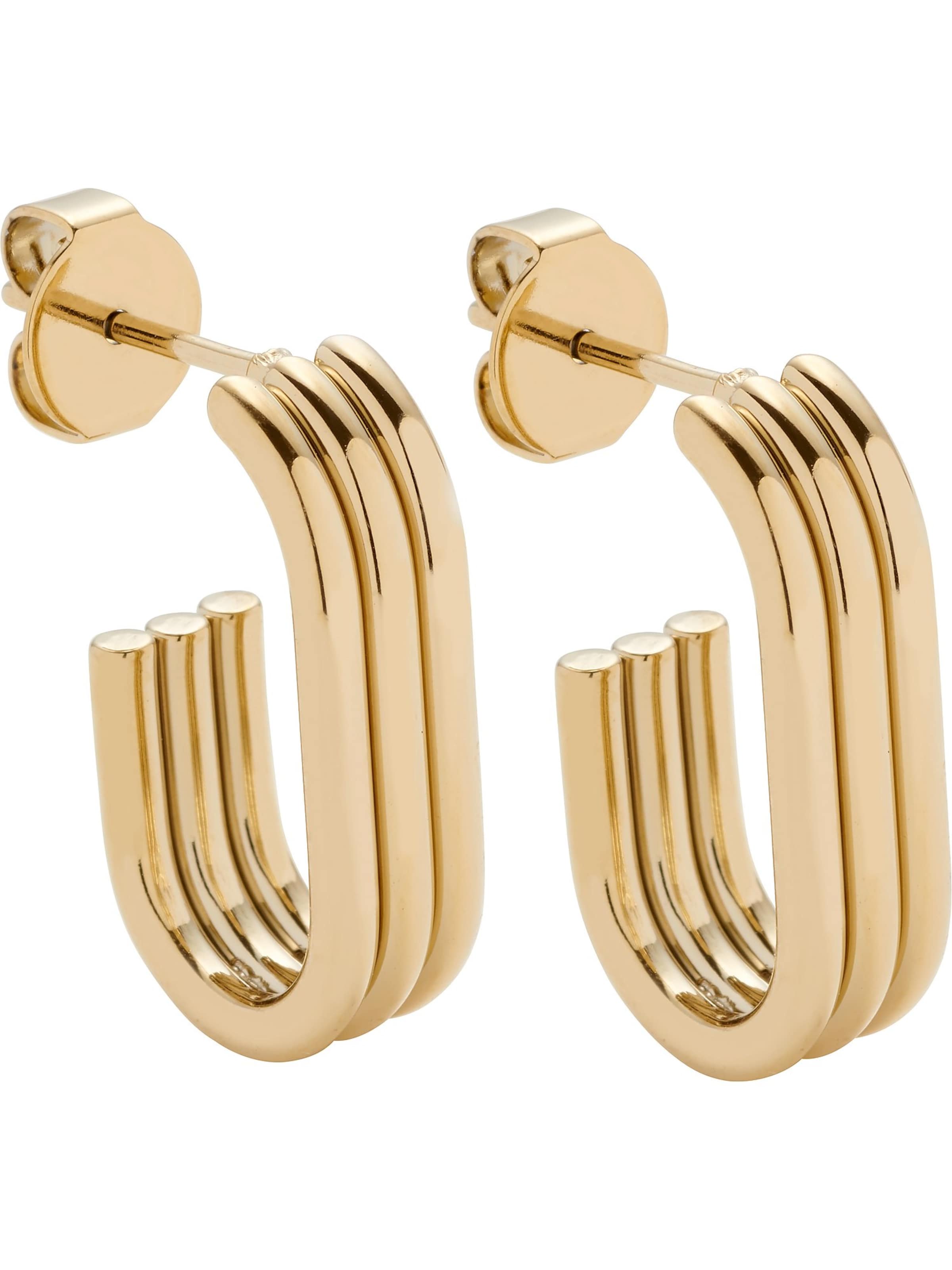 LEONARDO Ohrstecker in Gold: Vorderseite