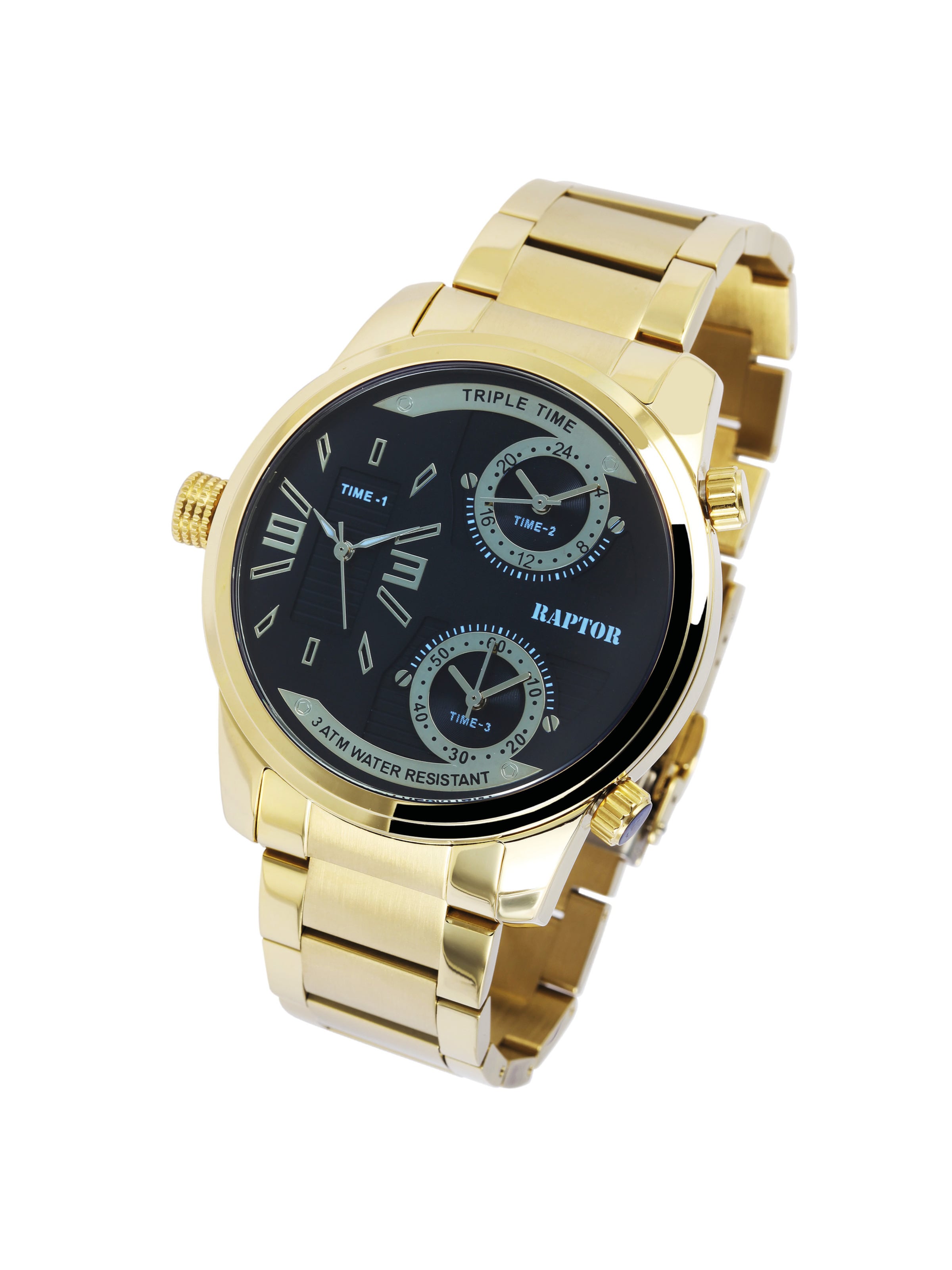 Raptor Analog Watch 'Fox, 5 ATM' in Grey: front