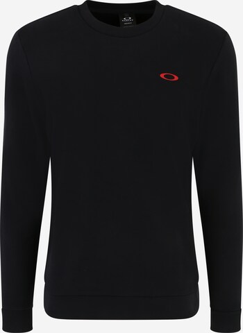 OAKLEY Αθλητική μπλούζα φούτερ σε μαύρο: μπροστά