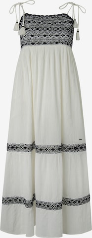 Pepe Jeans - Vestido de verano 'Ariel' en blanco: frente