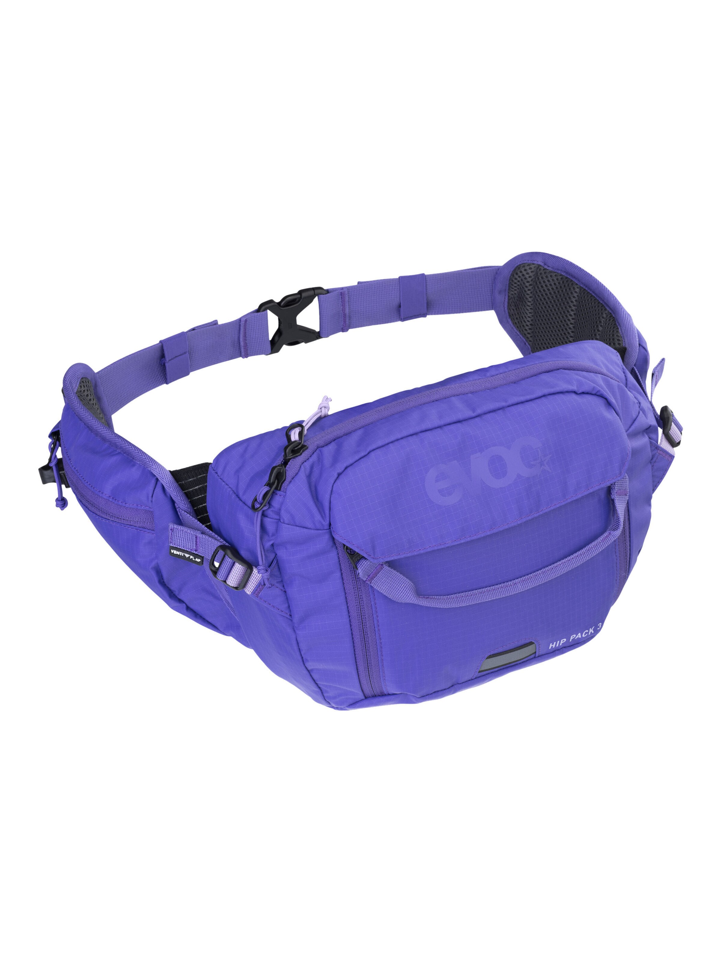 EVOC Fanny Pack 'HIP PACK 3 + HYDRATION BLADDER 1,5' in Purple: front