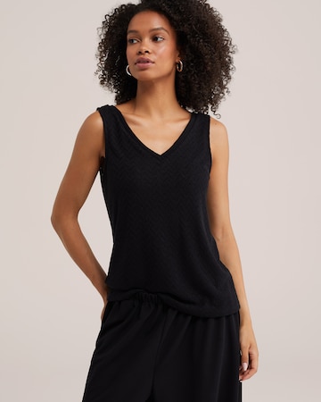 WE Fashion - Top en negro: frente