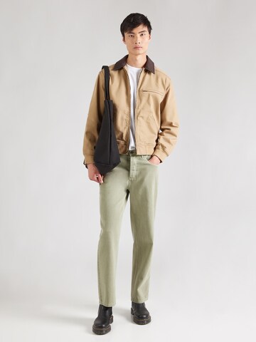 TOPMAN Regular Jeans in Green