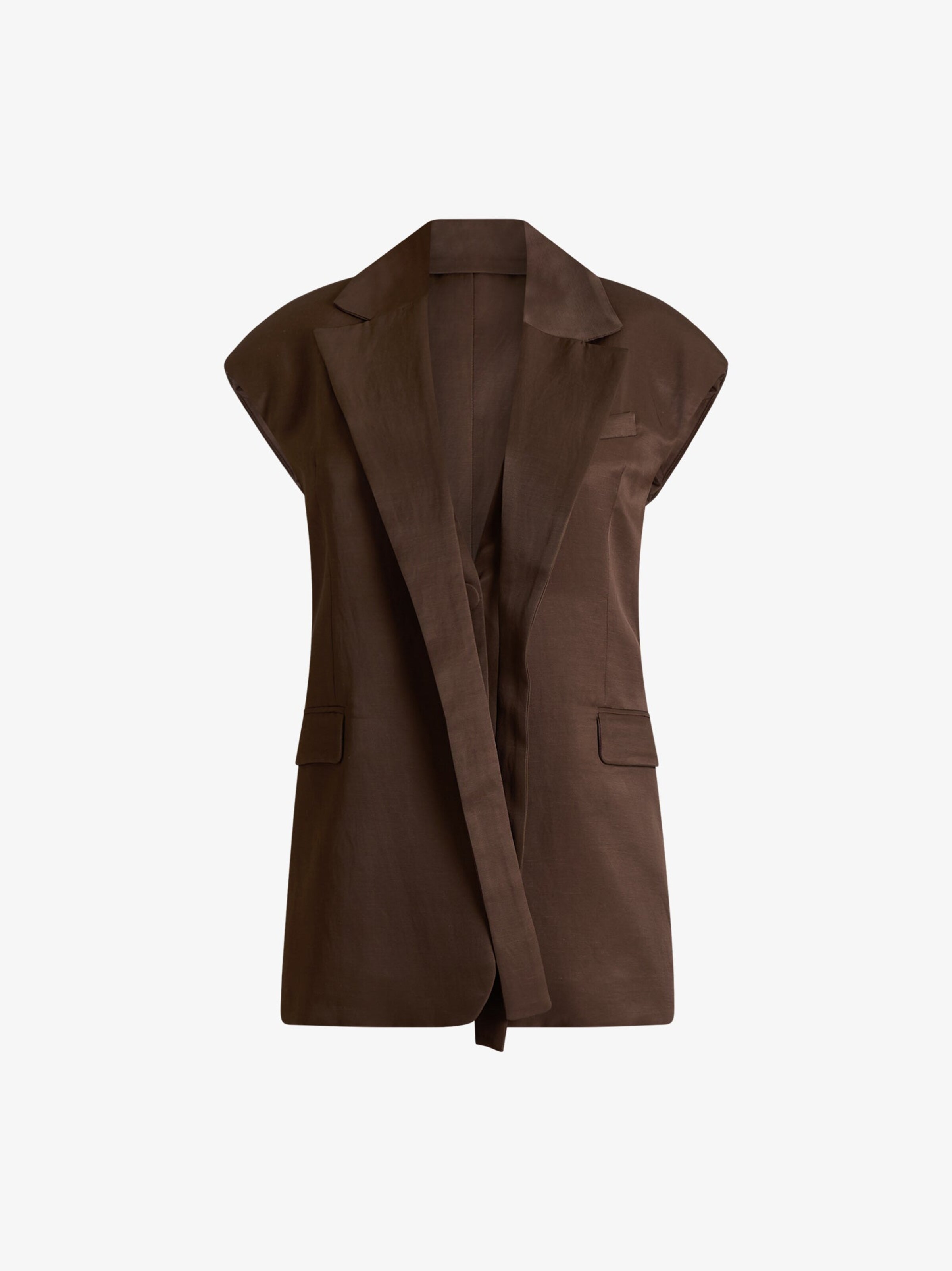 Gilet di Jijil in marrone
