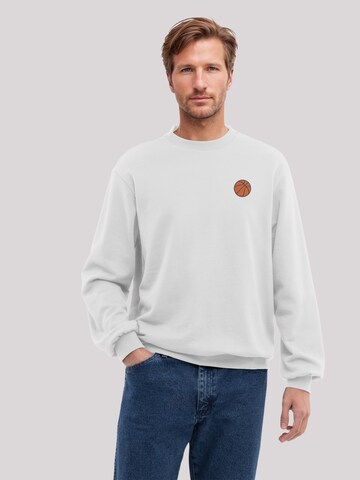 F4NT4STIC Sweatshirt 'Basketball' in Wit: voorkant