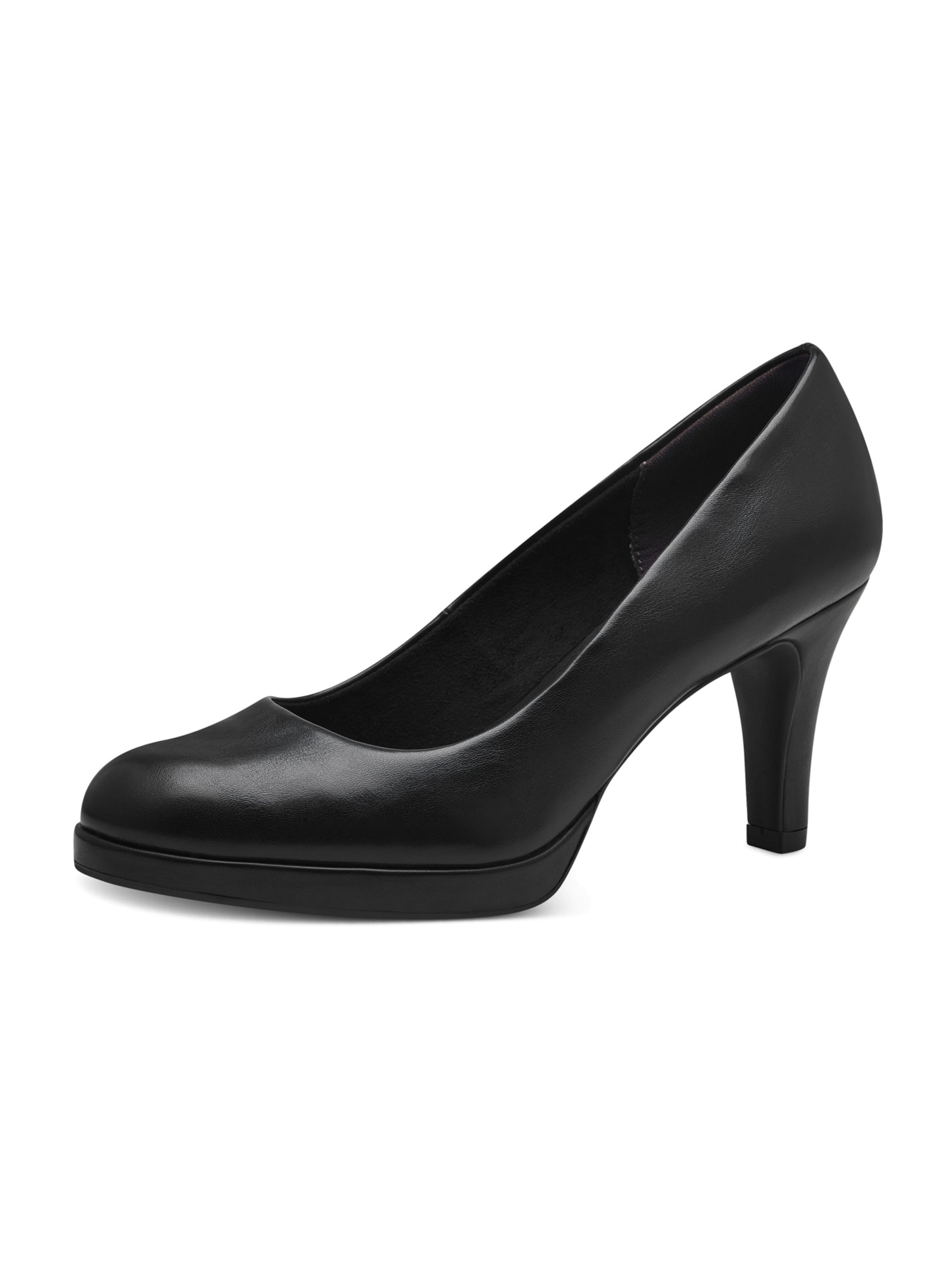 Pumps de la Tamaris pe negru: față