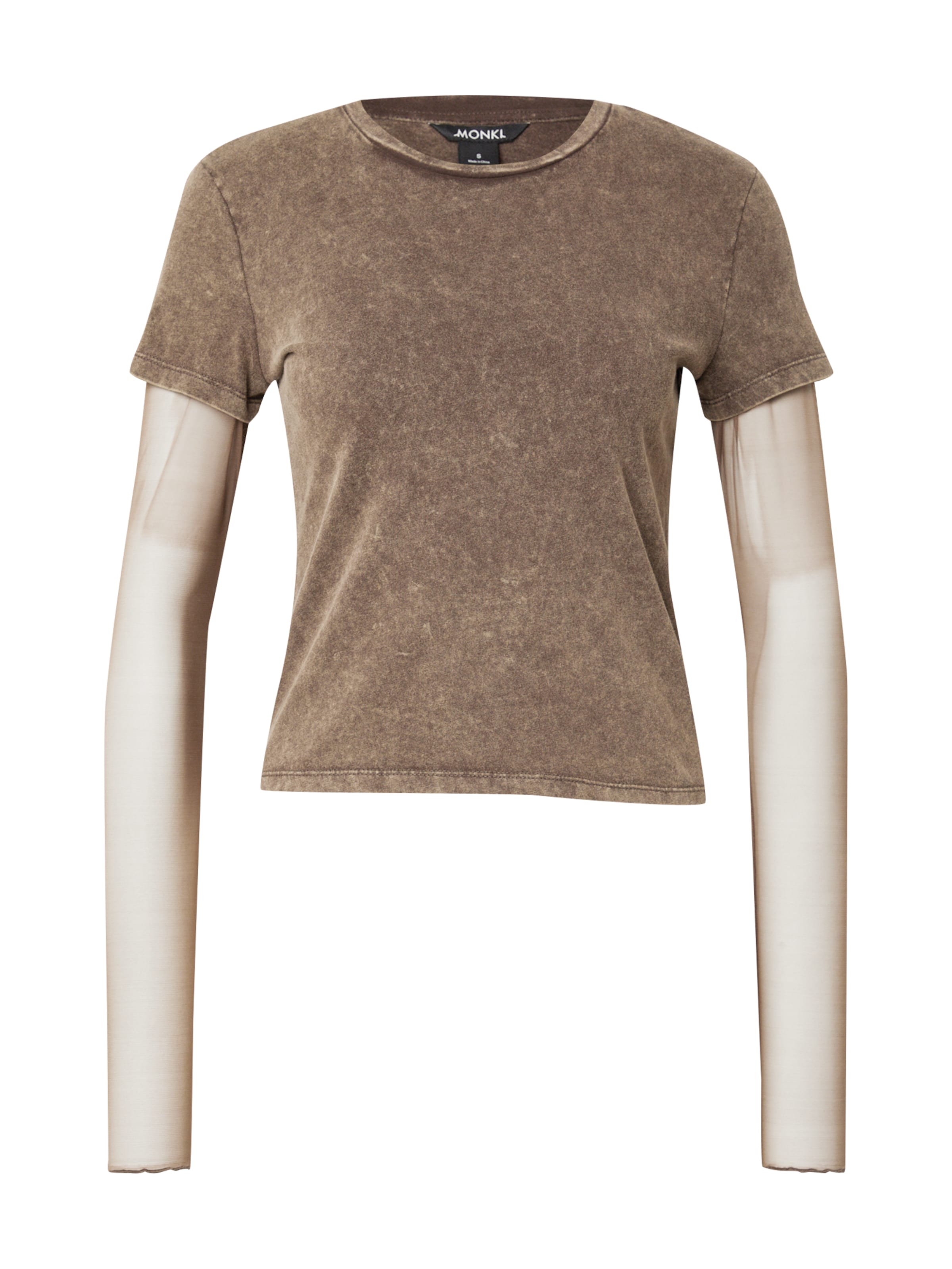Monki Футболка в Коричневый: спереди