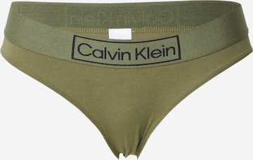 Calvin Klein Underwear Kalhotky – zelená: přední strana