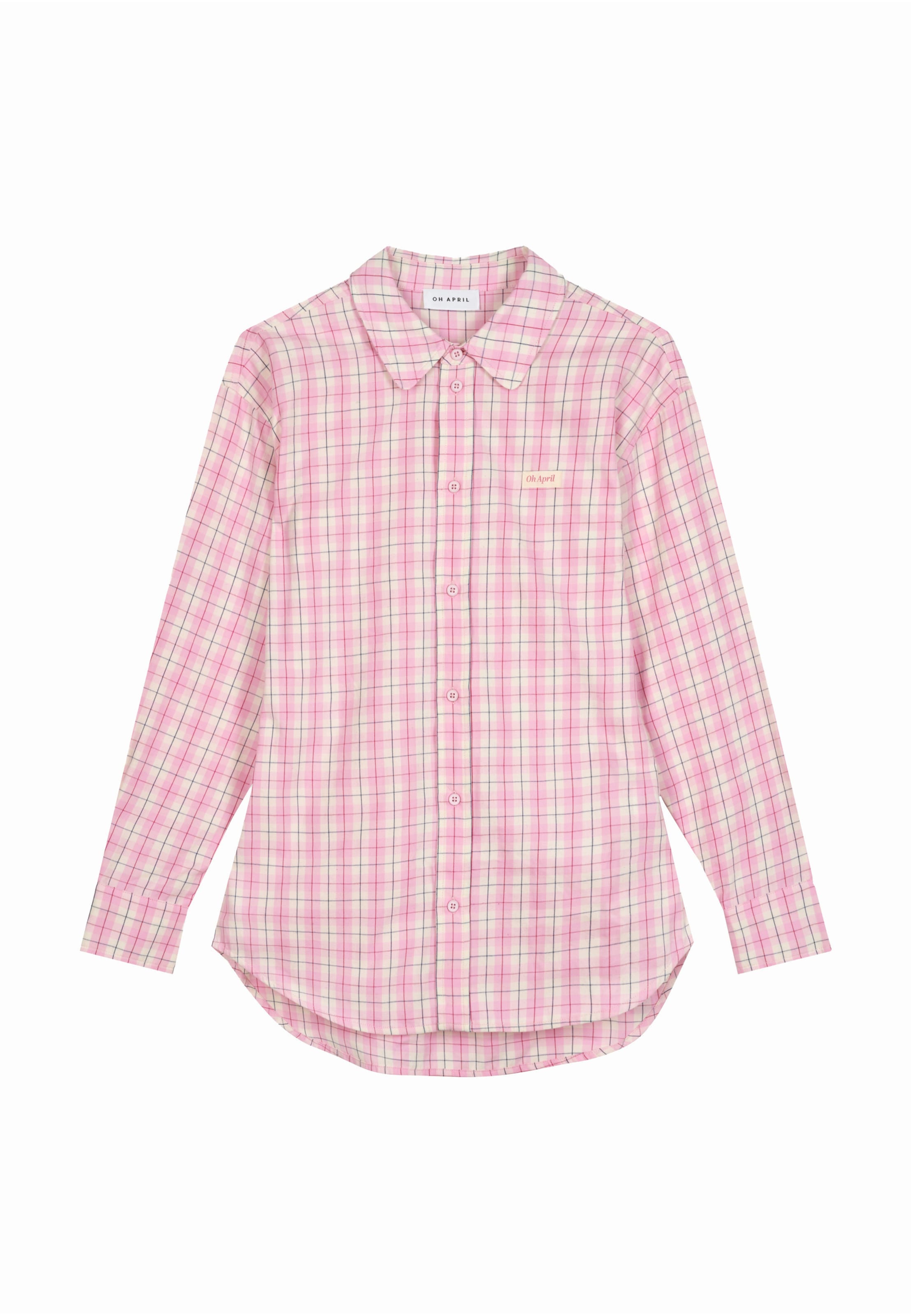 OH APRIL Blouse in Roze: voorkant