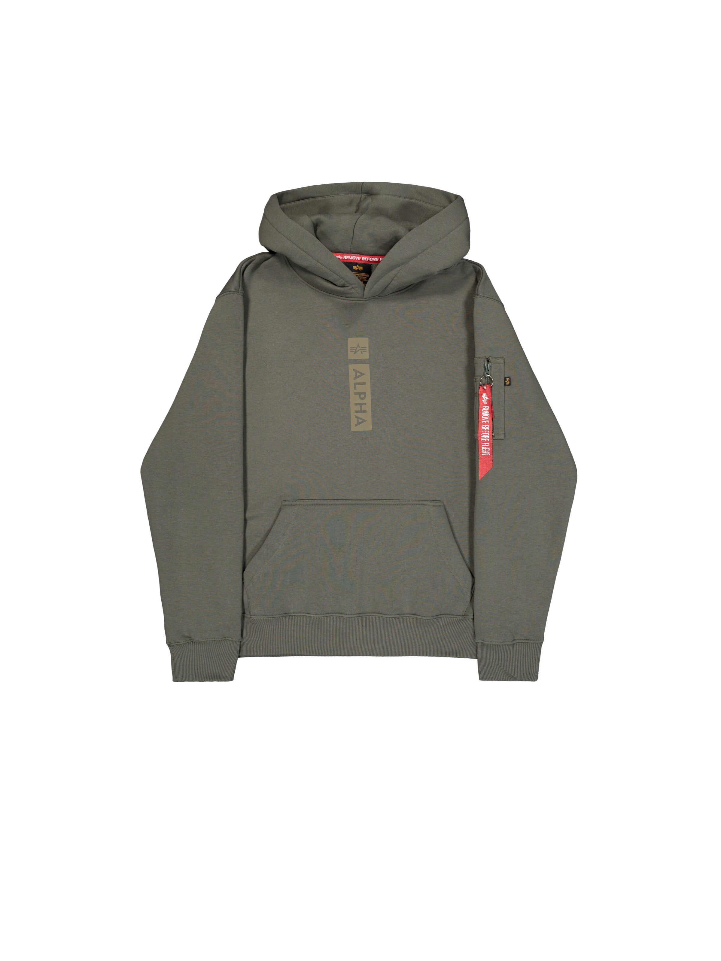 ALPHA INDUSTRIES Sweatshirt in Groen: voorkant