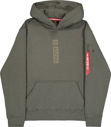 ALPHA INDUSTRIES Sweatshirt i grøn: forside