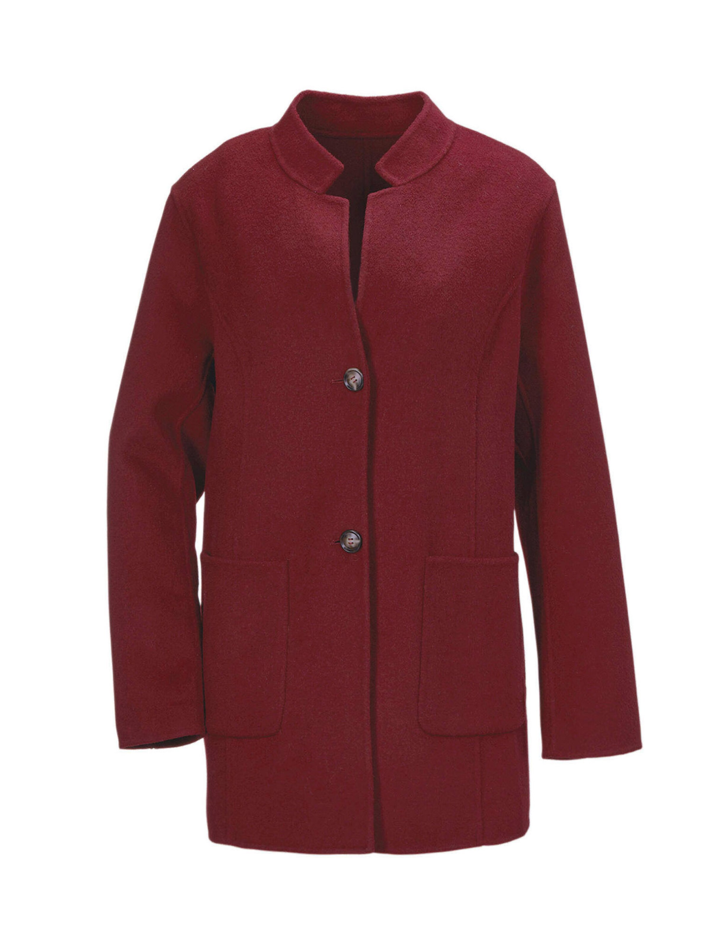 Goldner Between-seasons coat in Red: front